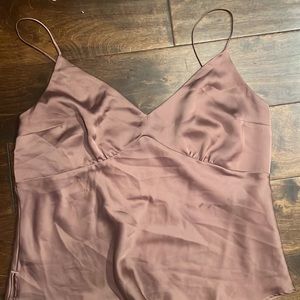 Brown Silky Abercrombie Tank Top